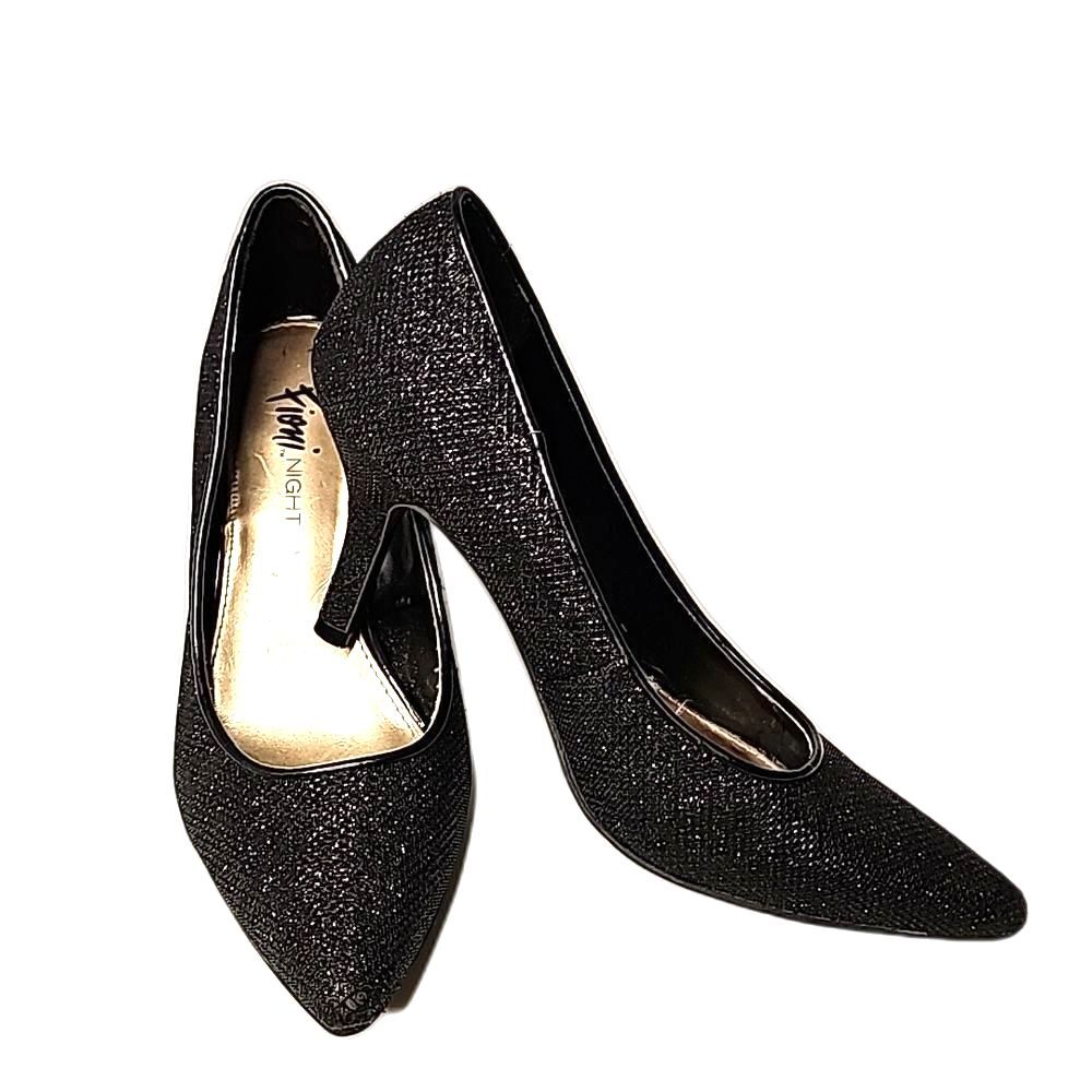 Shoes by Fioni Night Black Shimmer Size 5